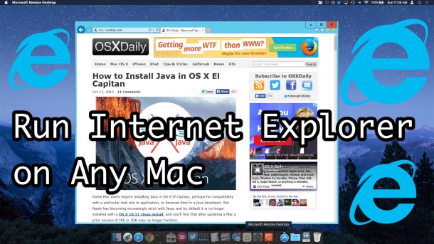 Internet explorer 11 for mac